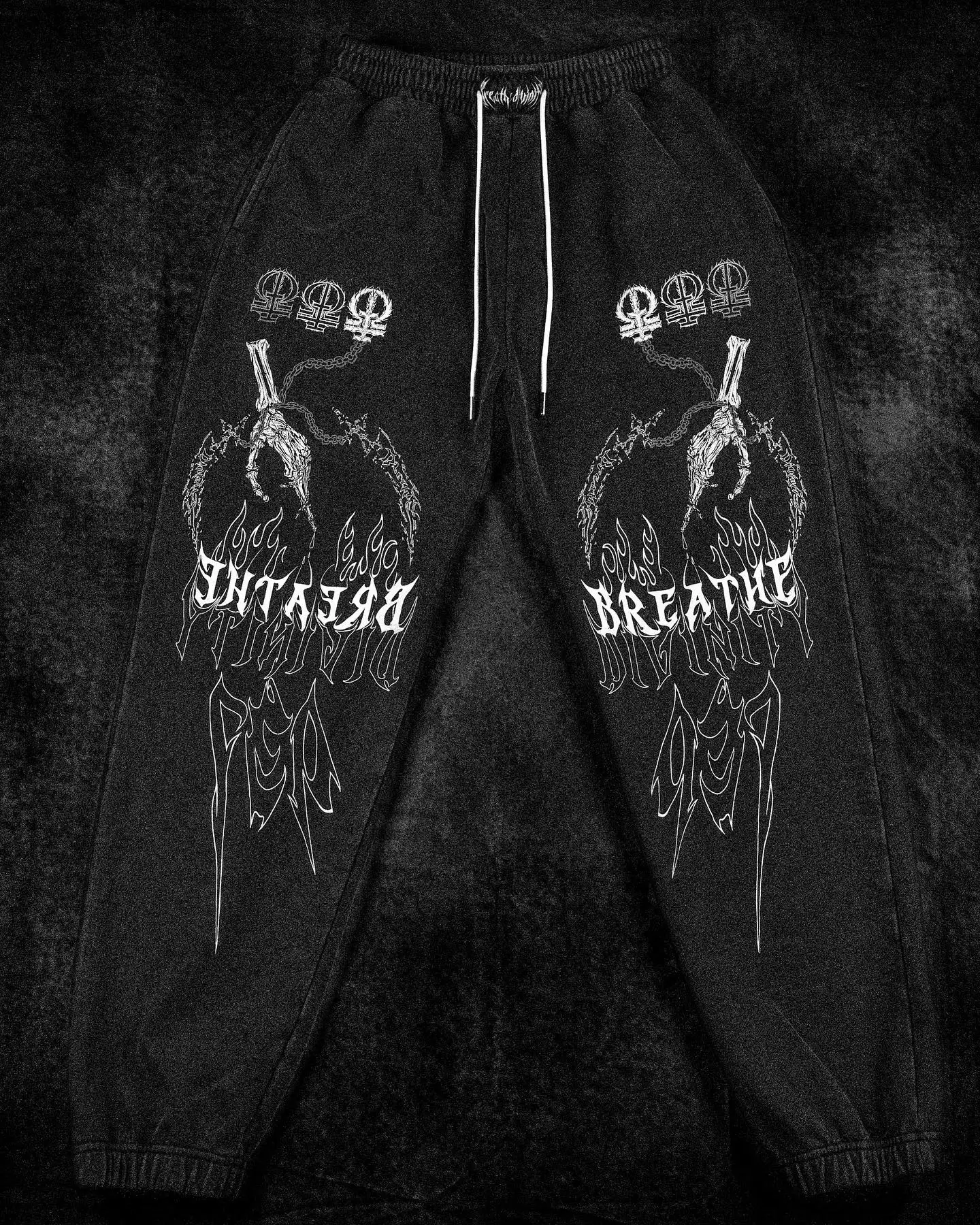 Спортивные штаны Night Blade для мужчин и женщин, готическая уличная одежда, большие хлопковые свободные удобные брюки с высокой талией для йоги и отдыха