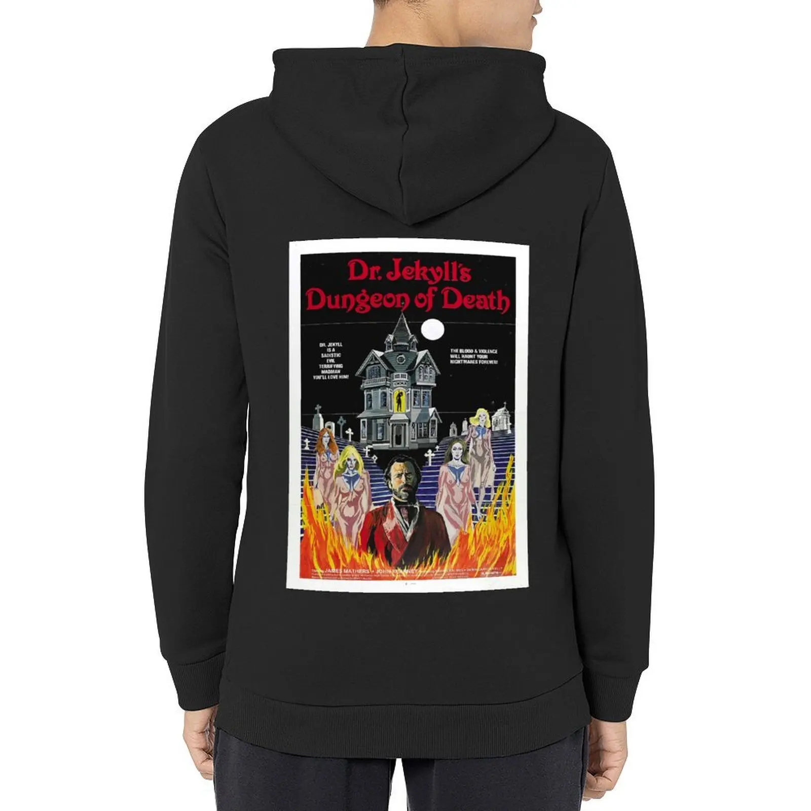 Толстовка Dr Jekylls Dungeon Of Death, одежда в стиле аниме, мужская одежда, одежда для мужчин, одежда в стиле аниме, толстовка большого размера Мужская одежда