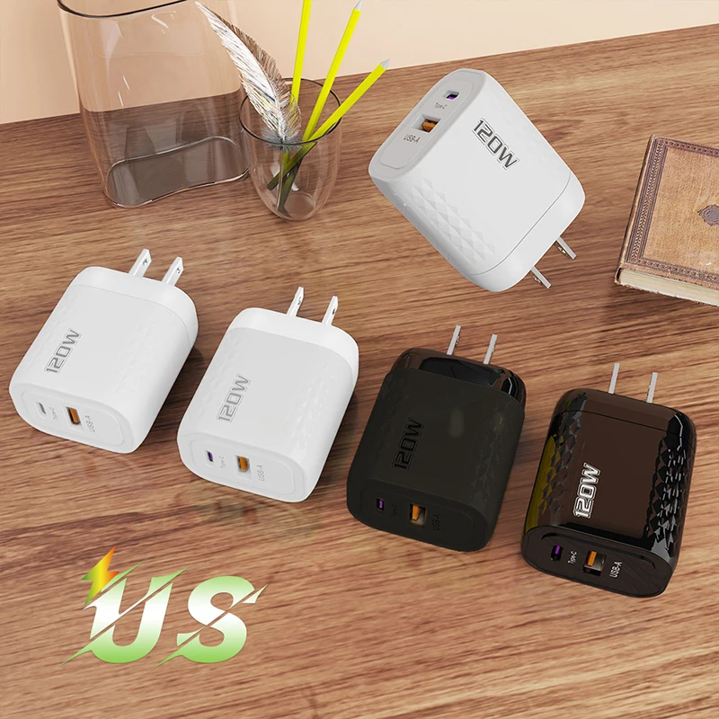 Зарядное устройство USB Type-C для телефонов, 120 Вт