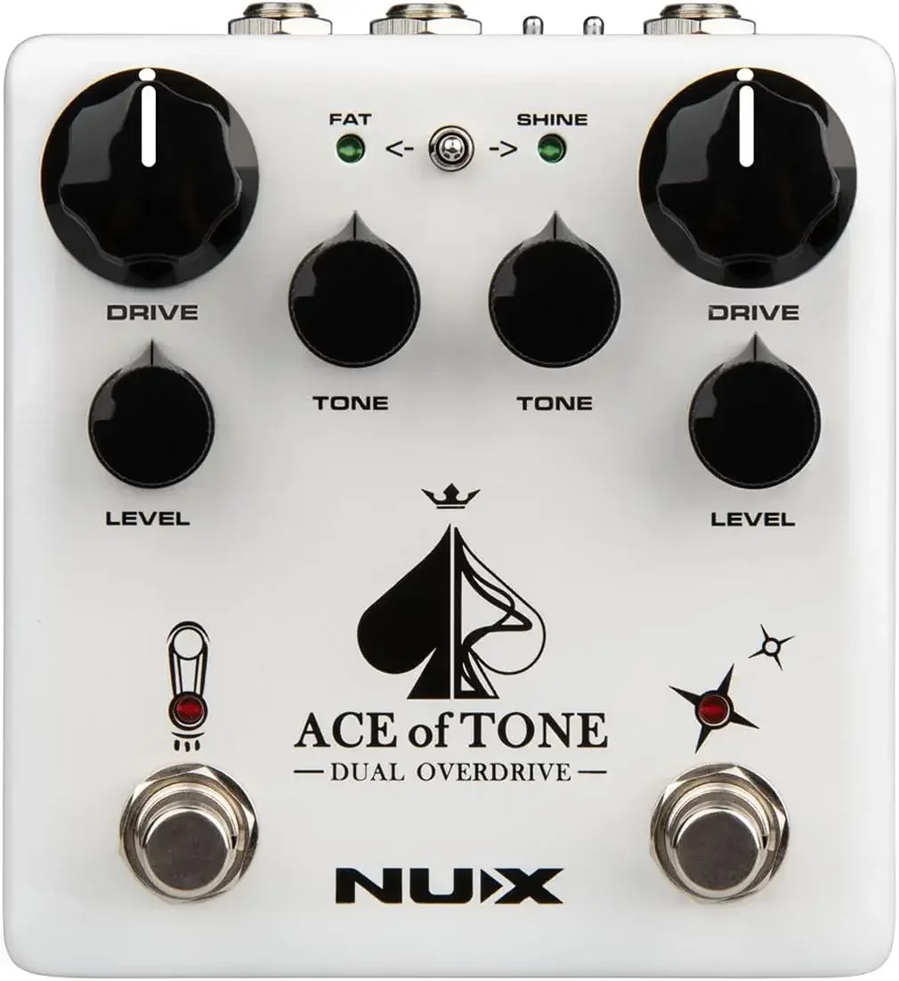 NUX Ace of Tone NDO-5 Педаль, эффекты электрогитары, двойная педаль овердрайва, наборная педаль задержки