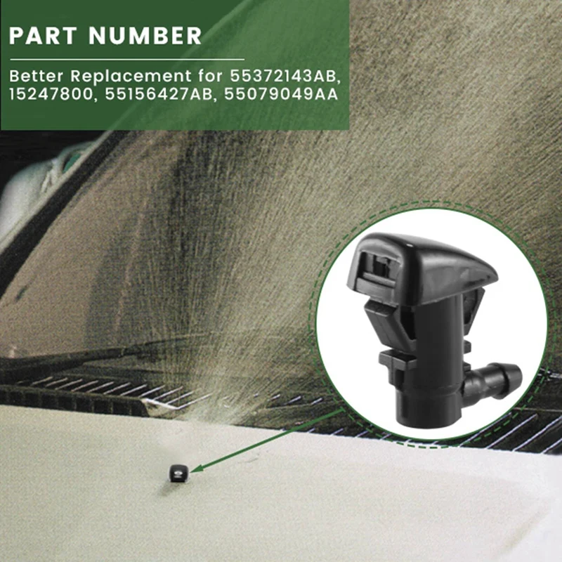 Фото 2 шт., комплект распылителей для Jeep Grand Cherokee Chevy Malibu Pontiac G6 Saturn Aura 55079049AA №5