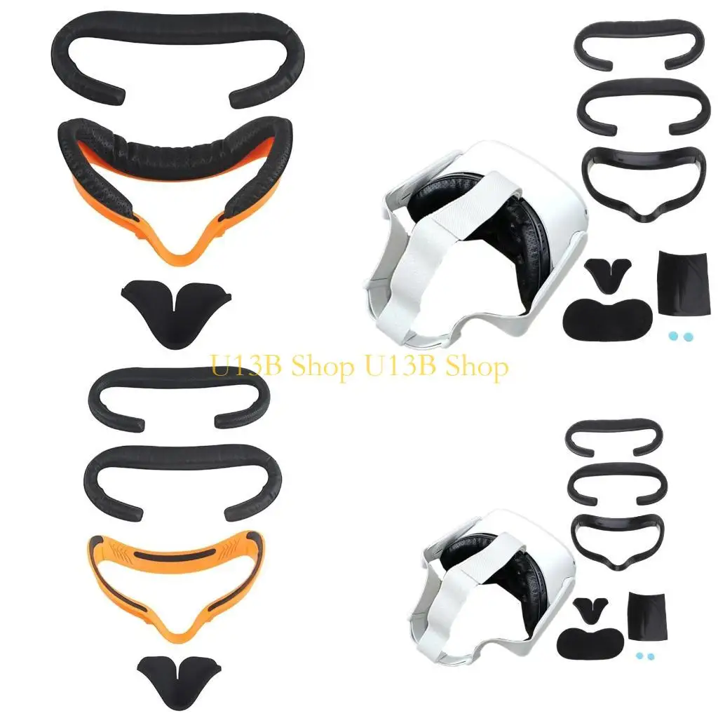 U13B Mask Mask Cover Poroculus Quest 2 очки PU Anti-Sweat Face Pads