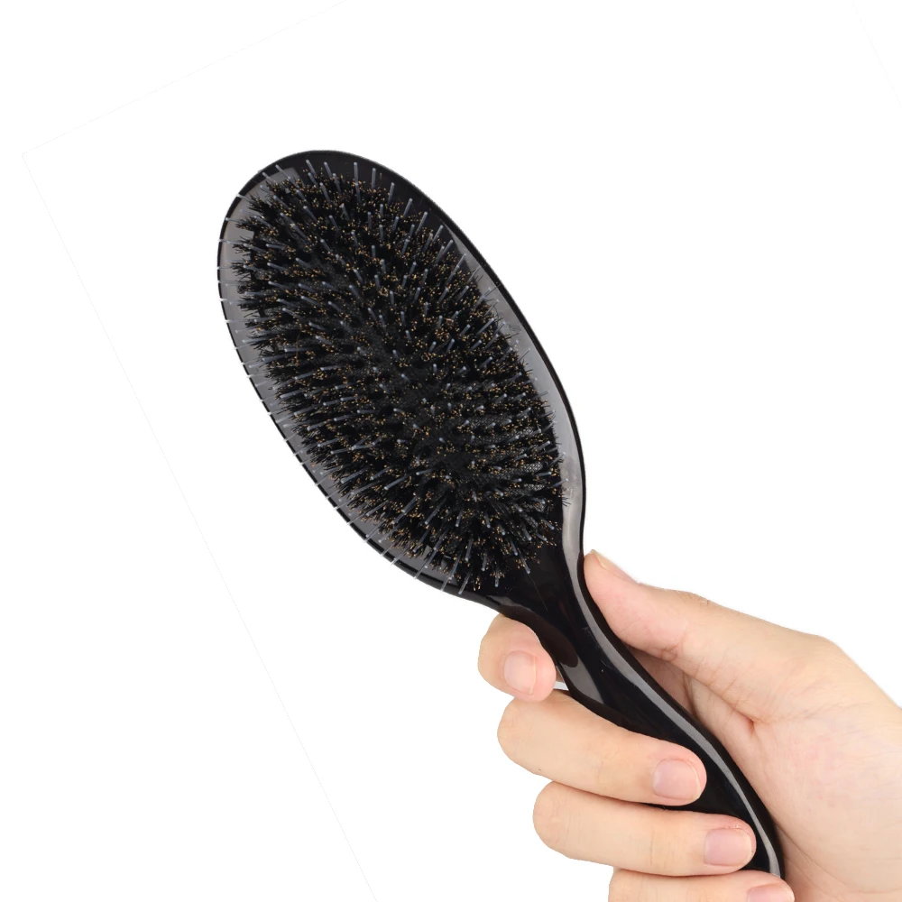 Hair Want Щетка для волос из щетины кабана и нейлона – антистатическая щетка-подушка для разглаживания, распутывания и парикмахерских услуг