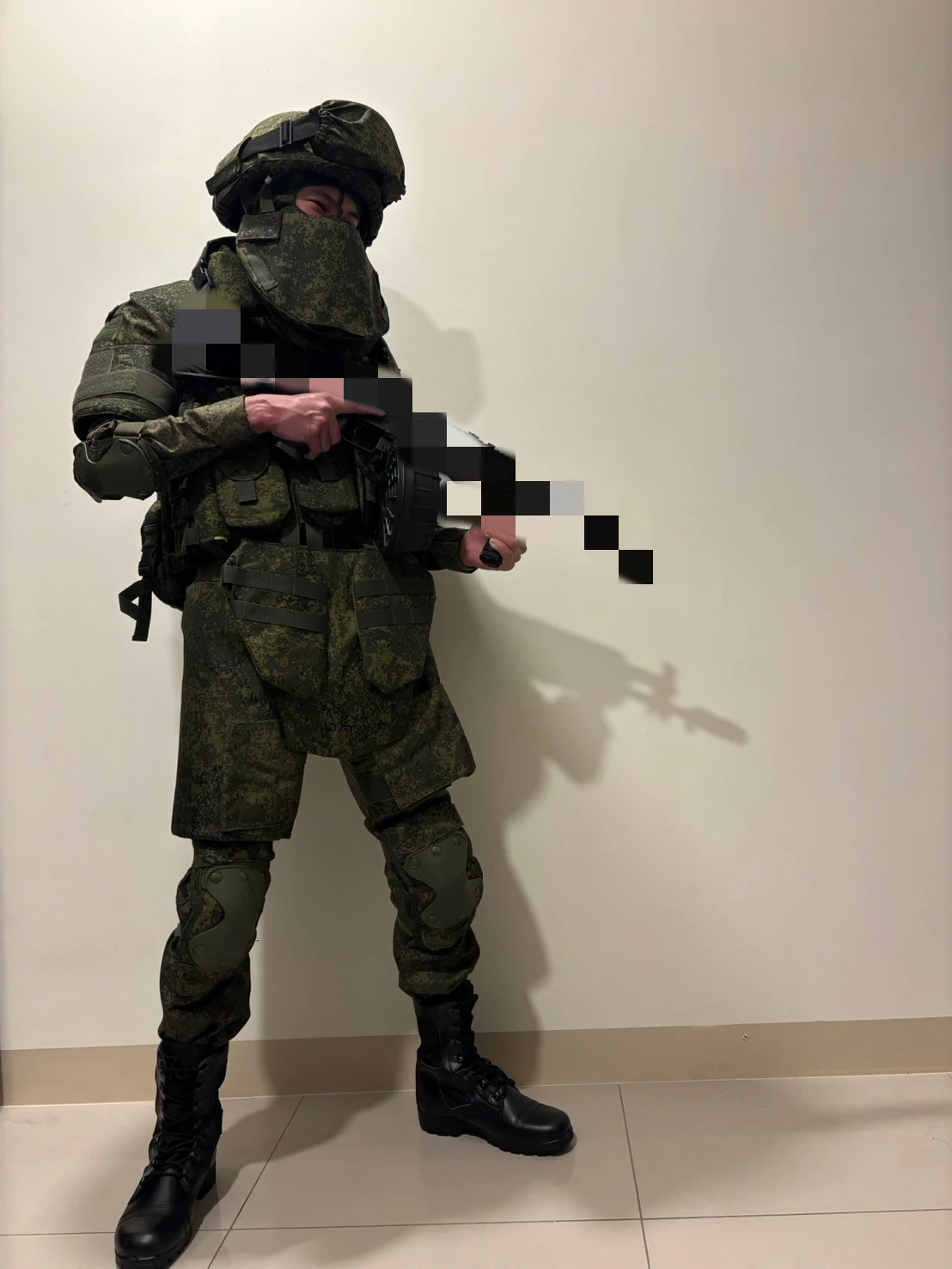 Русские маленькие зеленые мужчины 6b49 Боевой защитный доспех для лица Ноги Охота на открытом воздухе Страйкбол Пейнтбол Защита игры