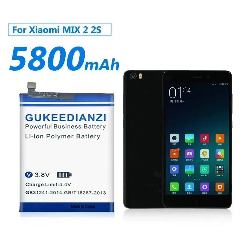 Фото Сменный аккумулятор Xiao Mi, 5800 мАч, BM3B для Xiaomi MIX 2 2S MIX2 S, 3400 мАч, аккумуляторы большой емкости для мобильных телефонов, бесплатные инструменты №5