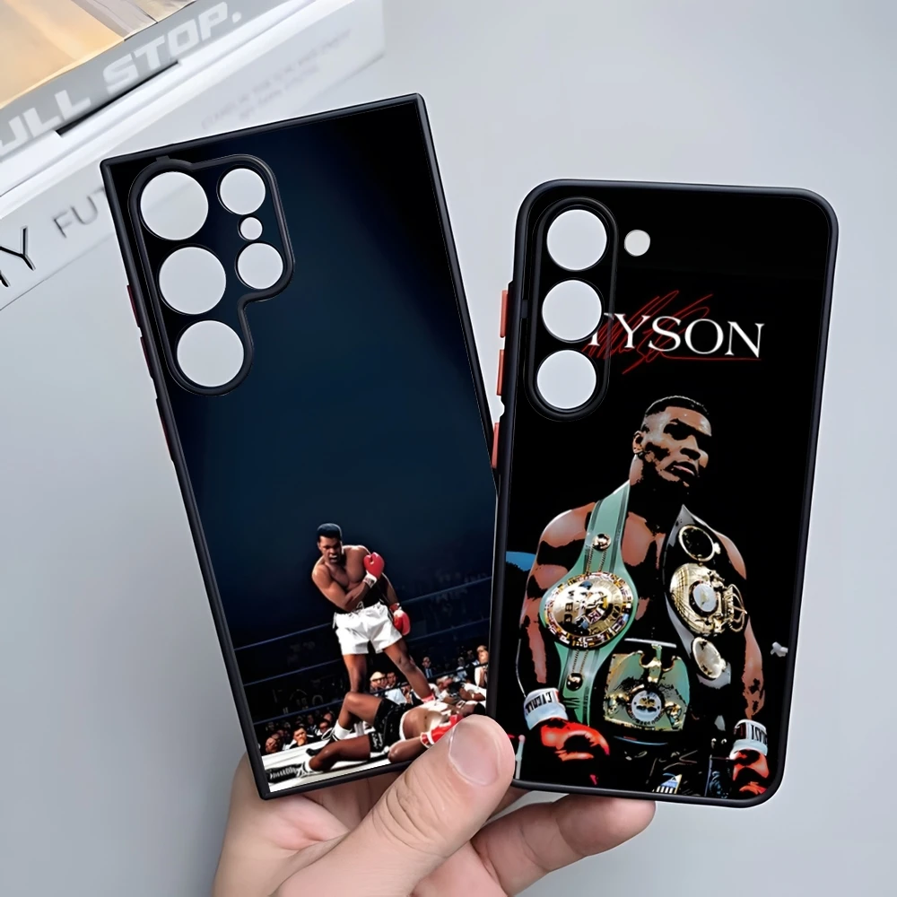 Чехол для телефона Mike Tyson Boxer Man для Samsung S25 Ultra S23 S24 Fe S21 S22 Plus S23 Fe S24 Ultra S21 Fe Matte Cover