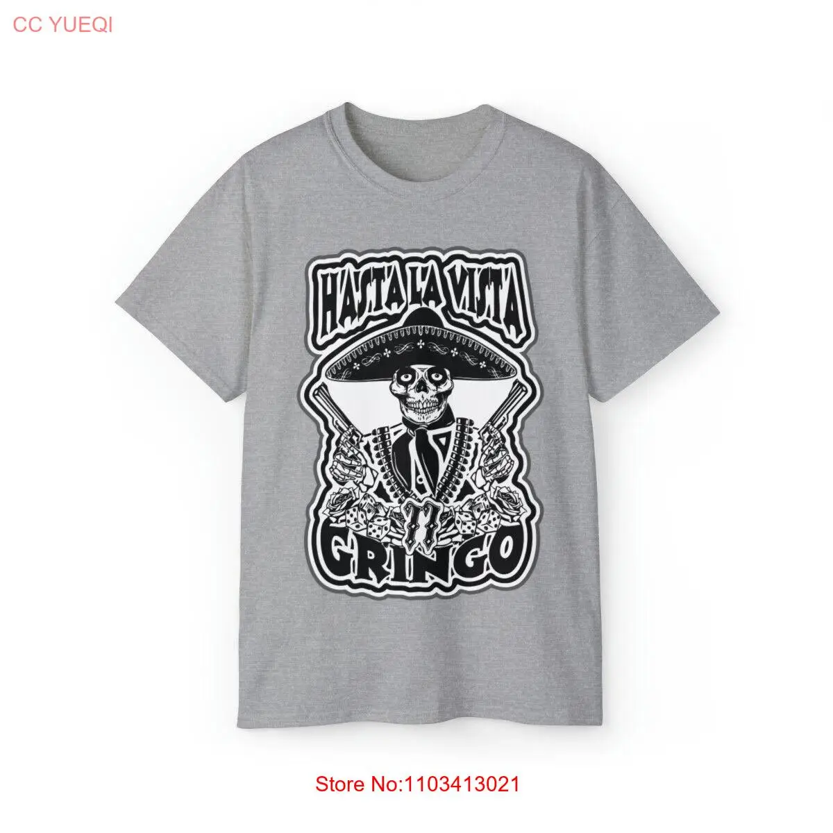 Футболка Gangsta, Мексиканский пистолет, sicario sombrero chicano 5XL 4XL 3XL XXL XL L M S