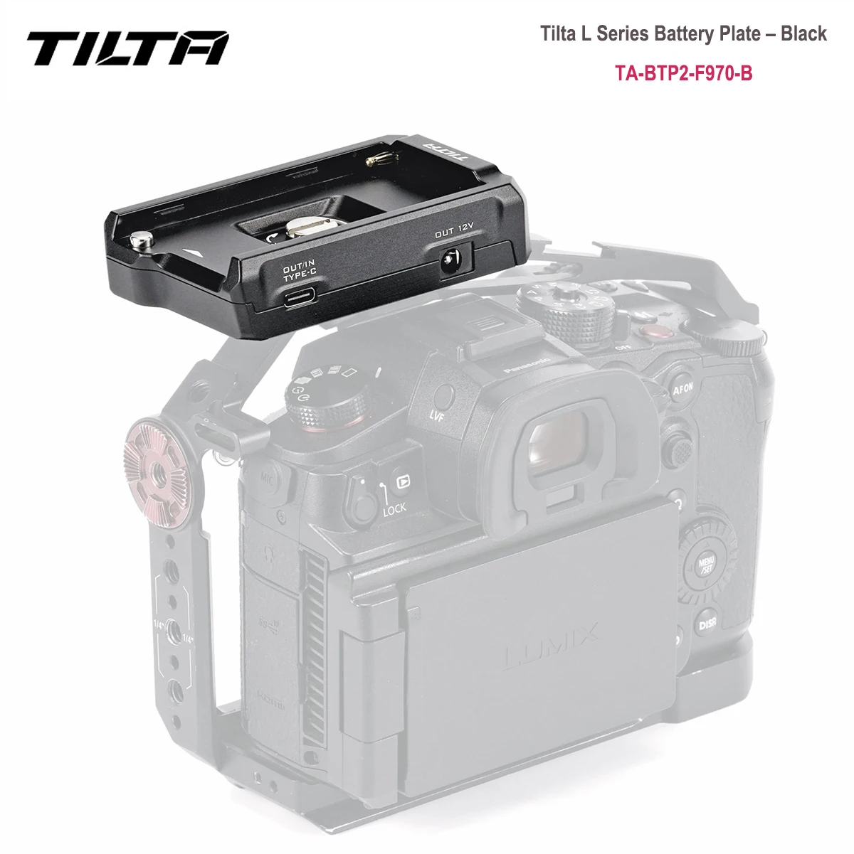 TILTA TA-BTP2-F970-B Аккумуляторная пластина серии L для аккумуляторов NP-F для мобильных телефонов/планшетов/камер