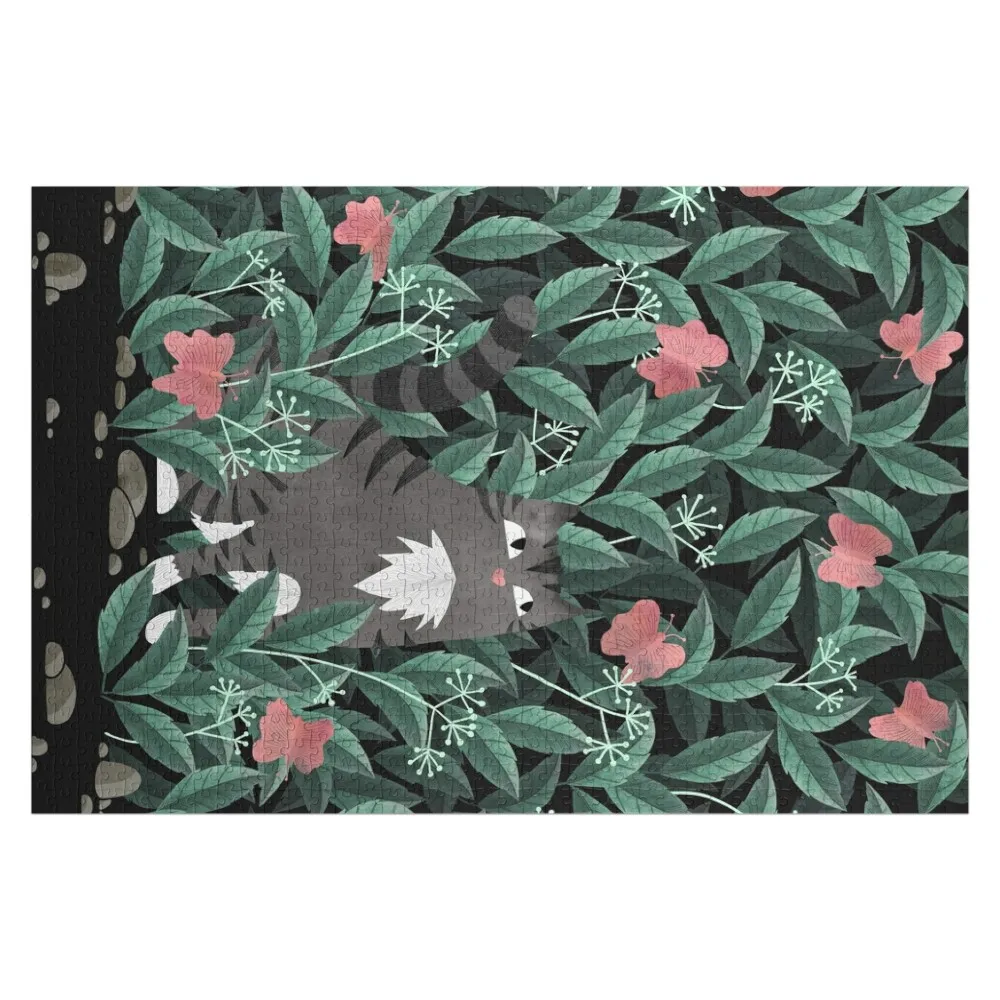 Сад-бабочка (версия Tabby Cat) Деревянная головоломка с фотографией Персонализированная индивидуальная подарочная головоломка для детей