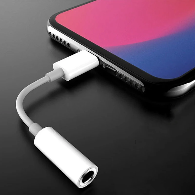 Адаптер для наушников для IPhone 11 12 Pro Max 12Mini SE 2020 XS XR X 8 7 + IOS к аудиокабелю 3,5 мм