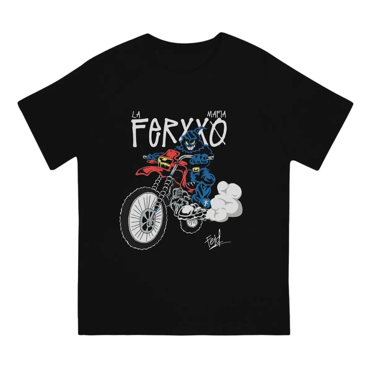 Фото Мужские крутые футболки F-Ferrxxo Calipsis, хлопковая одежда, повседневная футболка с коротким рукавом и круглым воротником, футболка 6XL №2