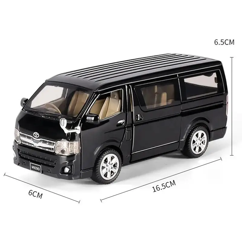 Фото Литой под давлением сплав Hiace, имитация масштаба MPV, модель автомобиля для мальчиков, игрушка в подарок, сувенир, коллекция статических украшений №2