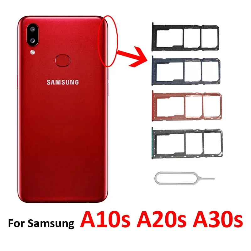 Адаптер лотка для SIM-карты для телефона в стиле поп для Samsung Galaxy A10s A20s A30s A307 A307F A307FN, новый держатель для карт Micro SD