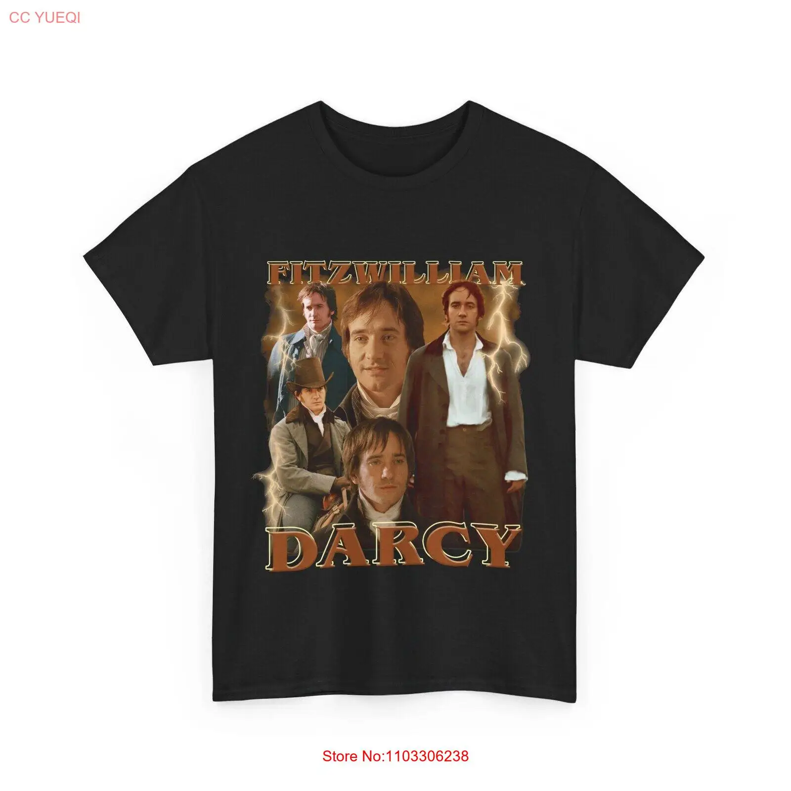 Винтажная Футболка Fitzwilliam Darcy, Винтажная футболка с графическим рисунком Мэтью макадиена