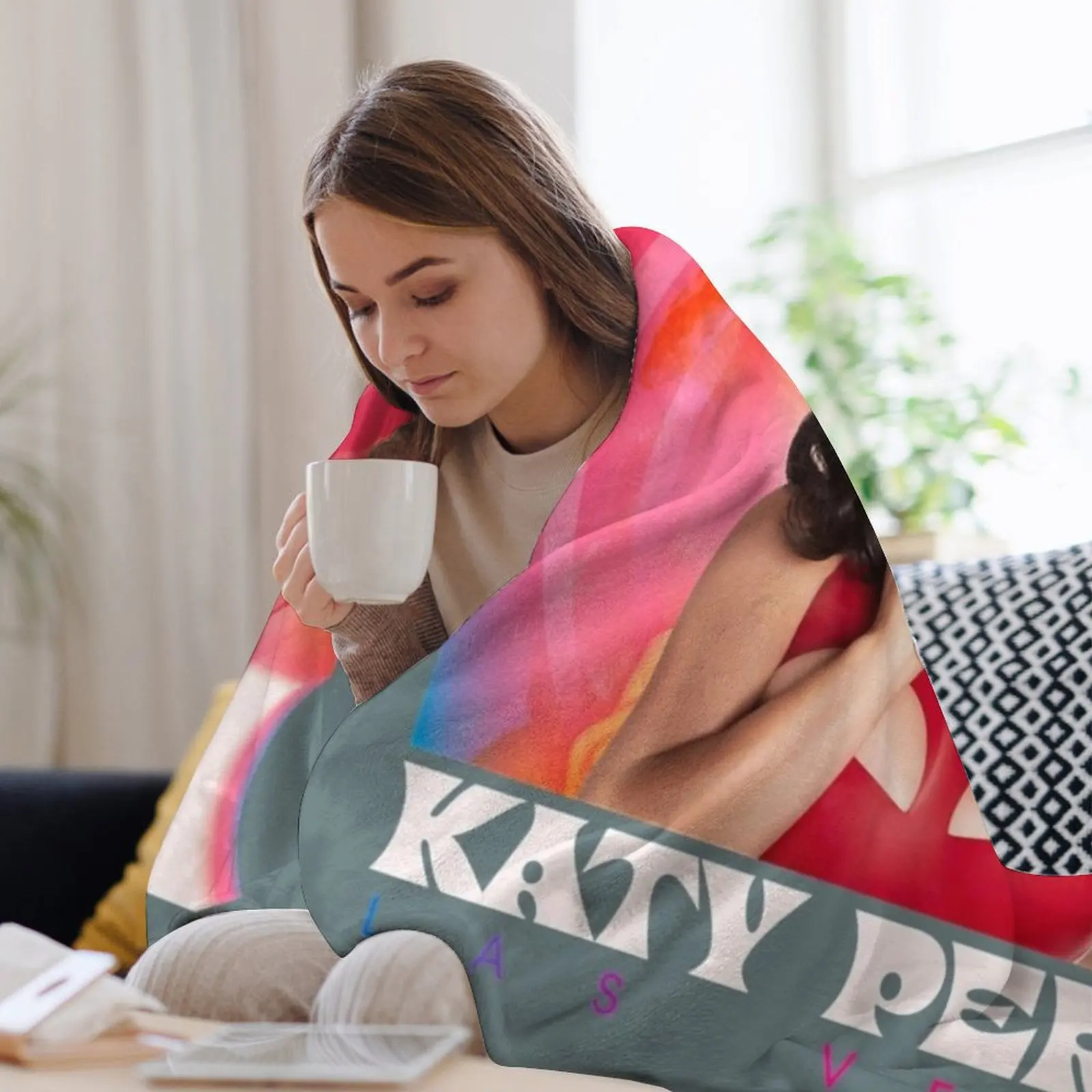 Фото Одеяло Katy Perry Play Admat, мягкие плюшевые клетчатые одеяла на Хэллоуин №3