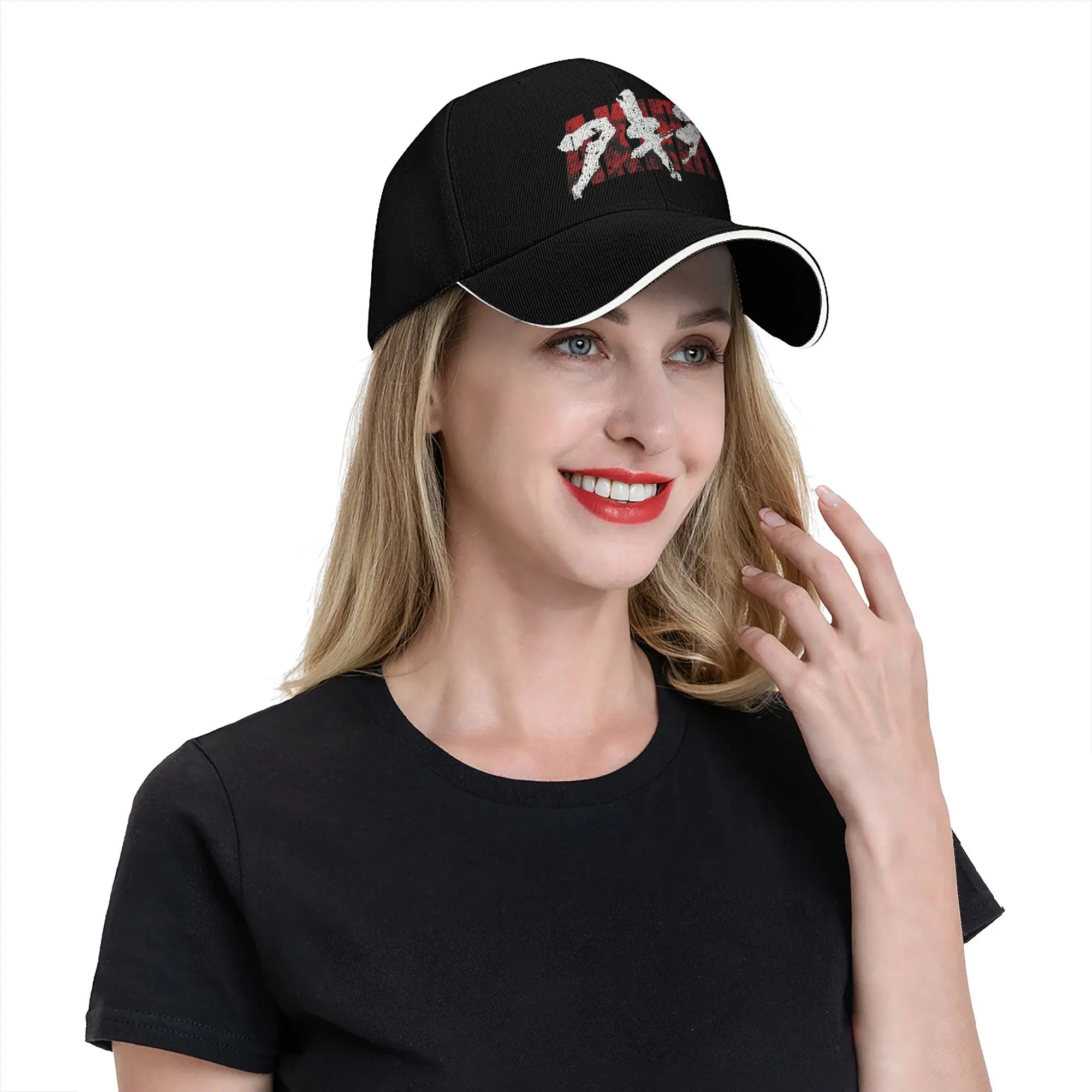 Фото Бейсбольная кепка AKIRA Kanji, модная шляпа Snapback для мужчин и женщин, головной убор для гольфа, подарок №3