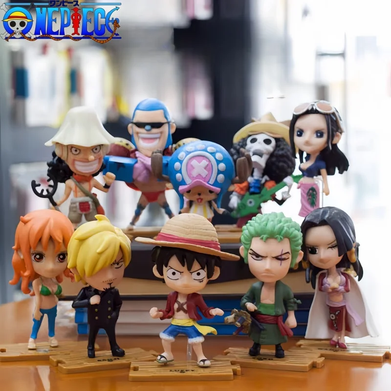 Аниме One Piece 10 видов, фигурка Луффи Чоппер, женский император Зоро сандзи, статуэтка из ПВХ, игрушки с базовой декорацией