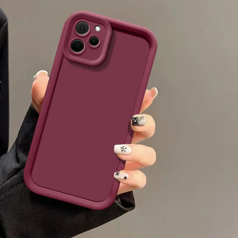Фото Чехол для Huawei Nova Y61, чехол для телефона Huawei nova y61, полноразмерный матовый противоударный мягкий защитный чехол №4