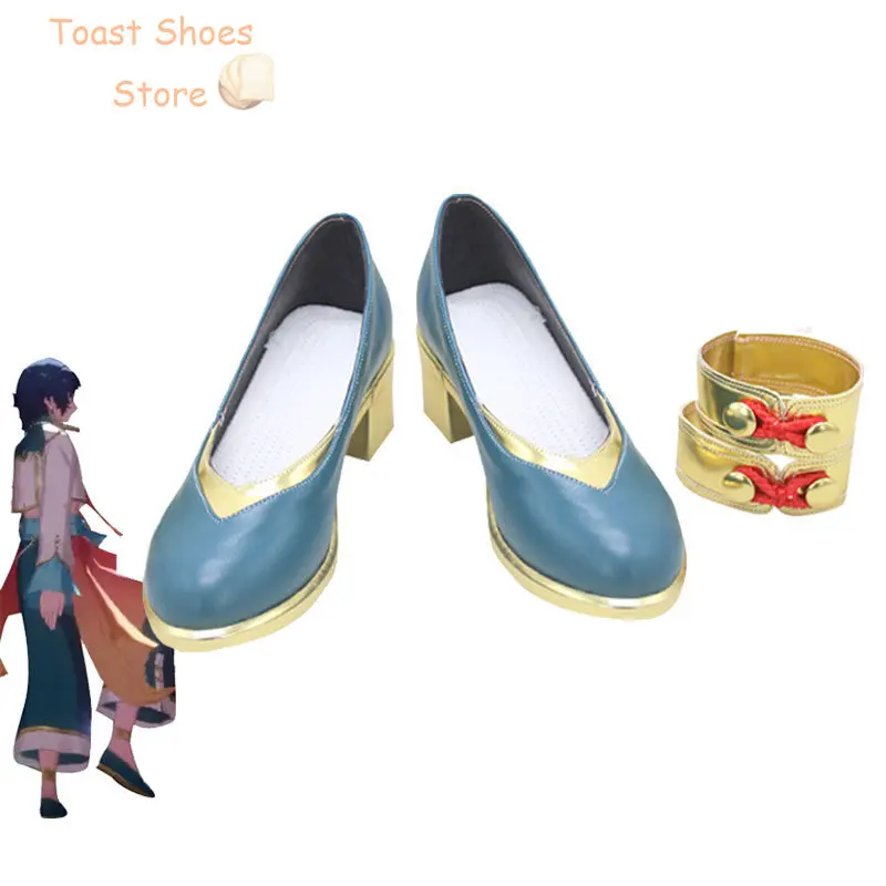 Игровой Комплект звезд Tsumugi Aoba, обувь для косплея, Хэллоуин, искусственная кожа, обувь, костюм, реквизит
