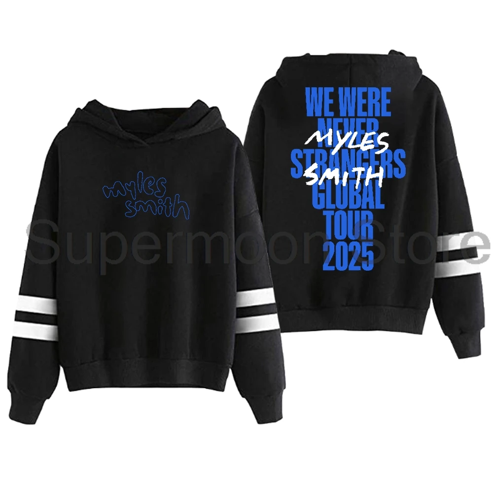 Myles Smith We Were Never Strangers World Tour Толстовка с капюшоном без карманов с параллельными перекладинами и рукавами Уличная одежда для женщин и мужчин Толстовка с капюшоном
