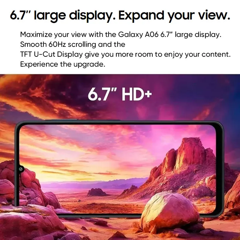 Фото Глобальная версия Samsung Galaxy A06 4G смартфон Mediatek Helio G85 6,7 