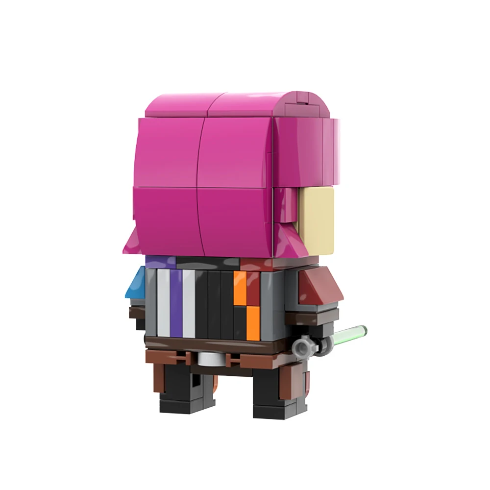 Фото Moc Sabine Wren Brickheadz Строительные блоки Космические войны Фигурка падаван Новая модель Кирпичи Сборка игрушек Наборы для детей Взрослых Жена Женщина №4