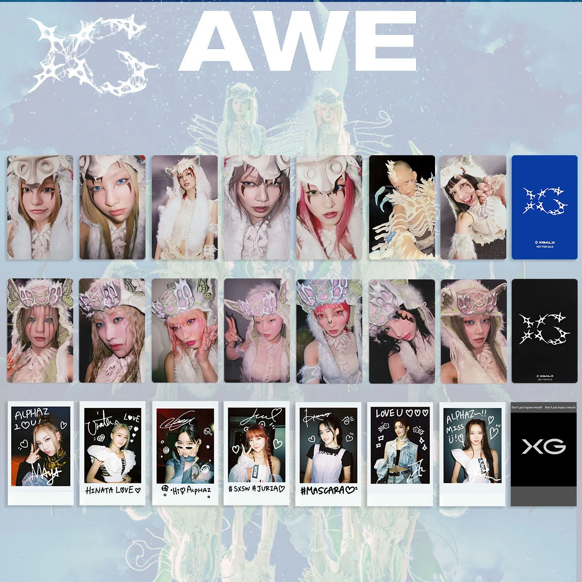 7/21 шт./компл. Kpop XG AWE новый альбом карты для селфи K4 BENEFIT Ver открытки JURIN JURIA CHISA HARVEY фотокарточки коллекция фанатов подарок