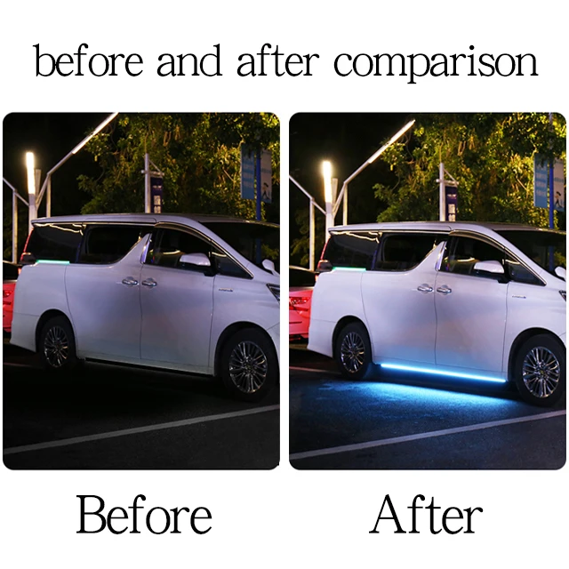 Подходит для лампы с боковой юбкой Vellfire, освещение шасси, модификация приветственной атмосферы, серия 30, Alphard