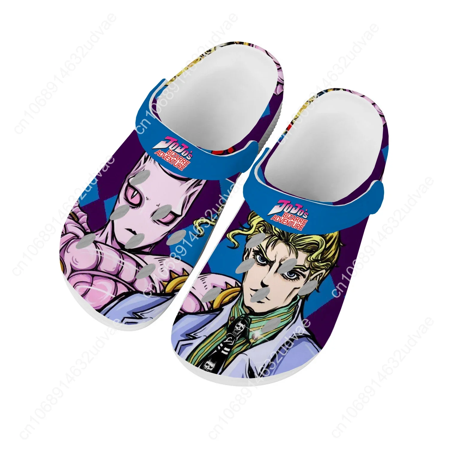 Фото Сандалии Jojos Bizarre Adventure для мужчин и женщин, модная подростковая обувь для воды, садовые дышащие удобные пляжные летние тапочки №2