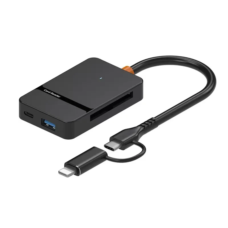 Фото Удлинитель USB/Type-C, устройство чтения карт 8-в-1 для мобильных телефонов и компьютеров, карта памяти MS/CF/SD/TF, USB 3.0 №2