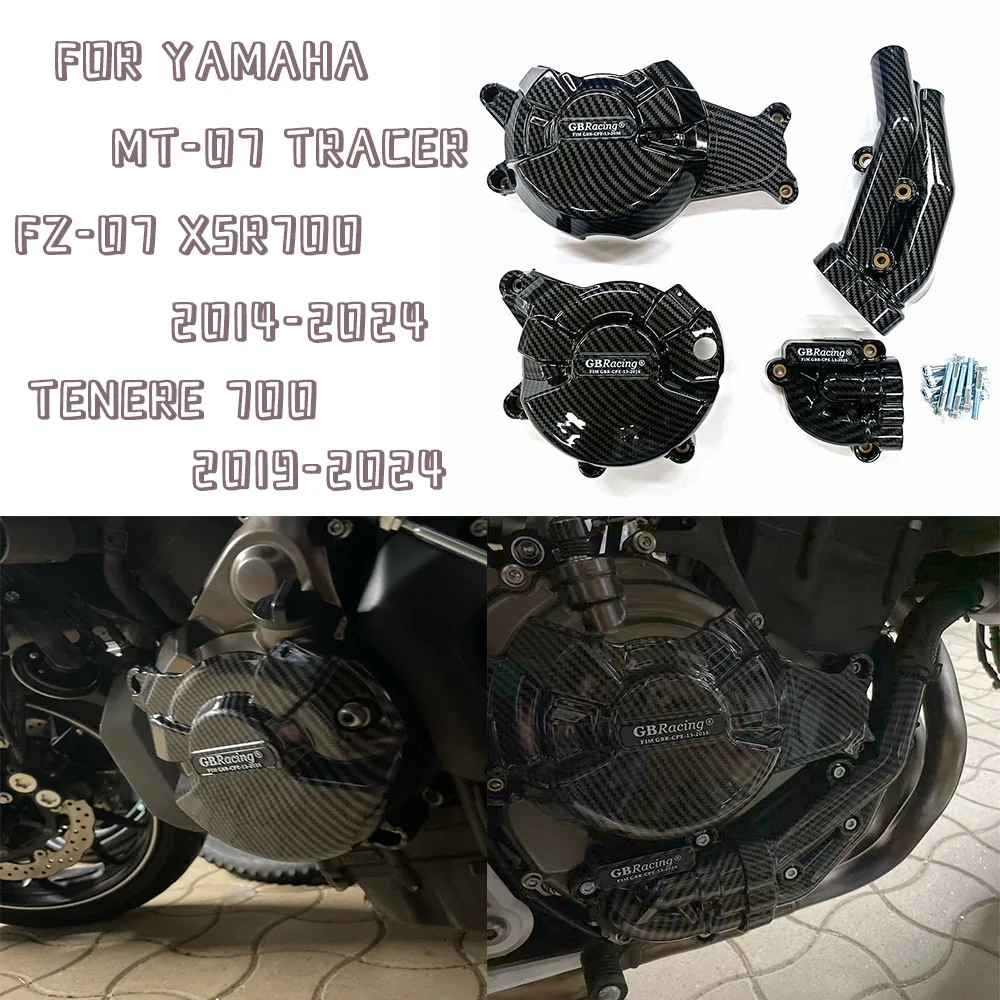Новый чехол для GB Racing для YAMAHA MT-07 Tracer FZ-07 XSR700 2014-2024 Ténéré 700 2019-2024, защитный чехол для двигателя мотоцикла