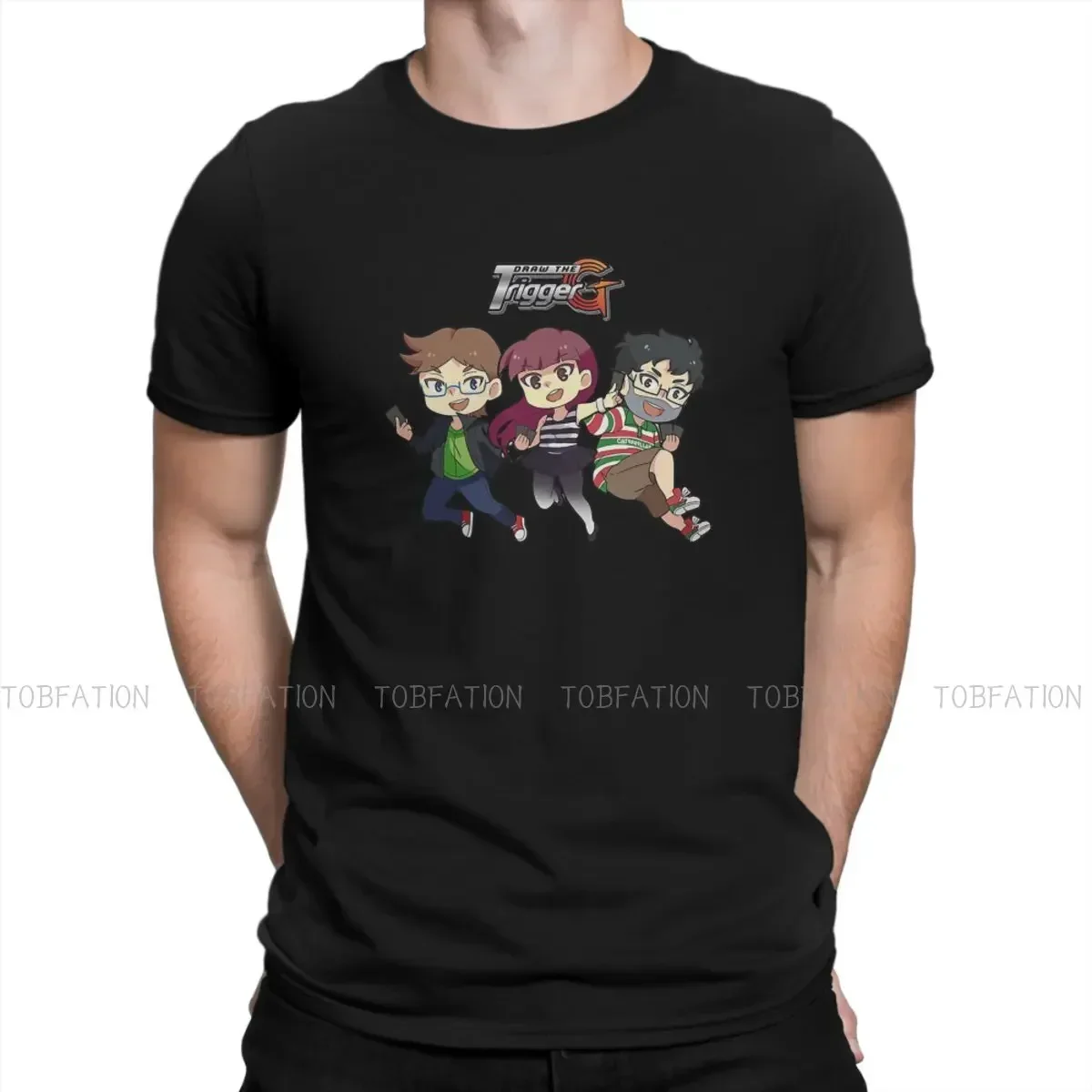 Футболка Draw The Trigger Team, классическая мужская альтернативная одежда для подростков, топы, большая хлопковая футболка с круглым вырезом