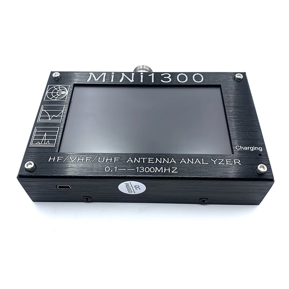 Фото Сенсорный ЖК-экран Mini1300 0,1-1300 МГц HF/VHF/UHF ANT SWR антенный анализатор тестер для электроинструмента аксессуары №2