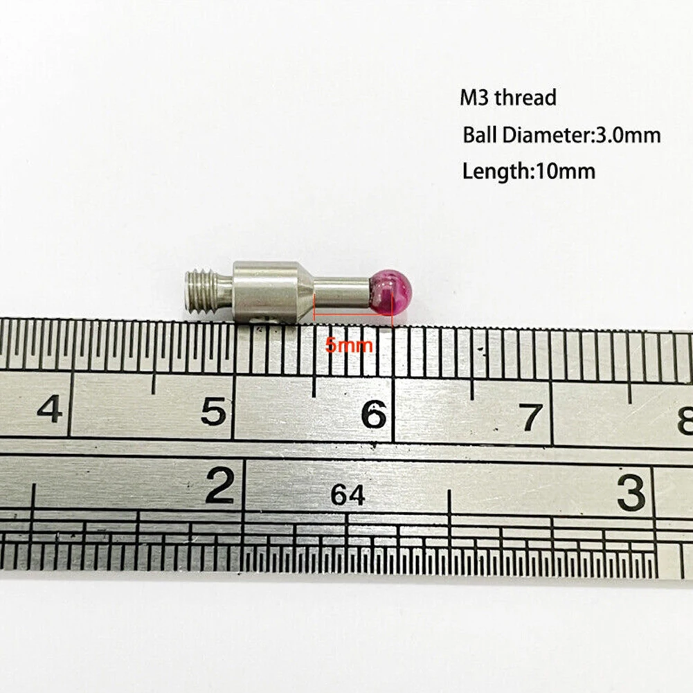 Зонд Stylus CMM зонд 03969324 10 мм длина 1 шт. 3 мм М3 резьба R Uby шар из нержавеющей стали Заводская мастерская 2022