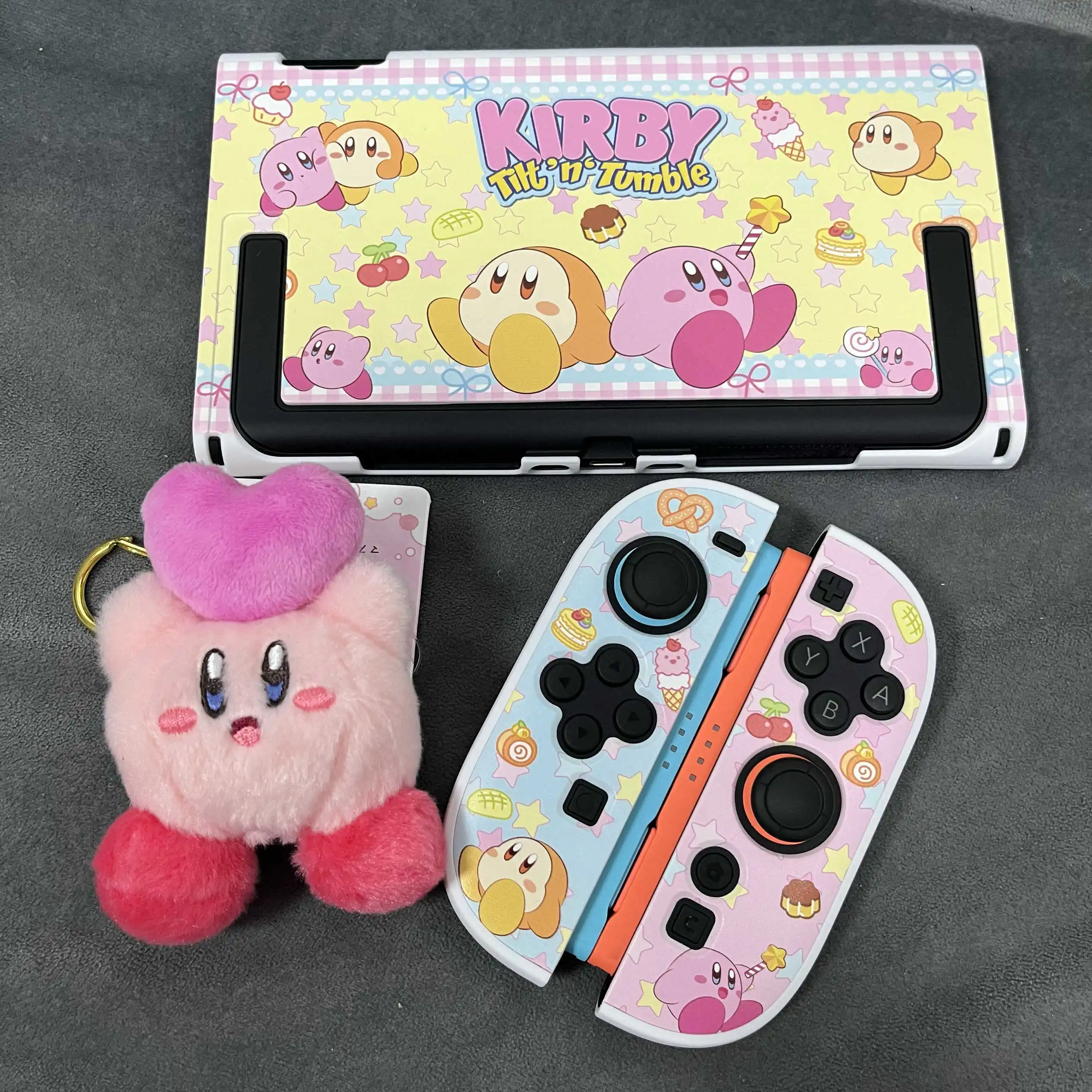 Фото Switch2 Защитный чехол Kirby Graffiti NS2 для периферийных устройств игр Oled в стиле аниме — оригинальный дизайн игрушек и хобби №2