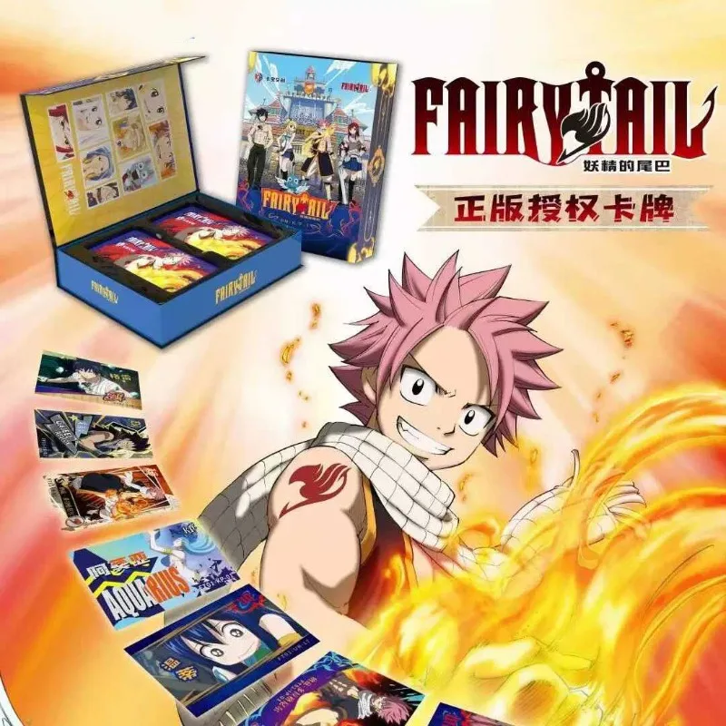 Фото Kabao культурное творчество Fairy Tail Люси Нацу Эрза коллекционные карты бесконечные приключения упаковка 10 юаней детские праздничные подарки №5