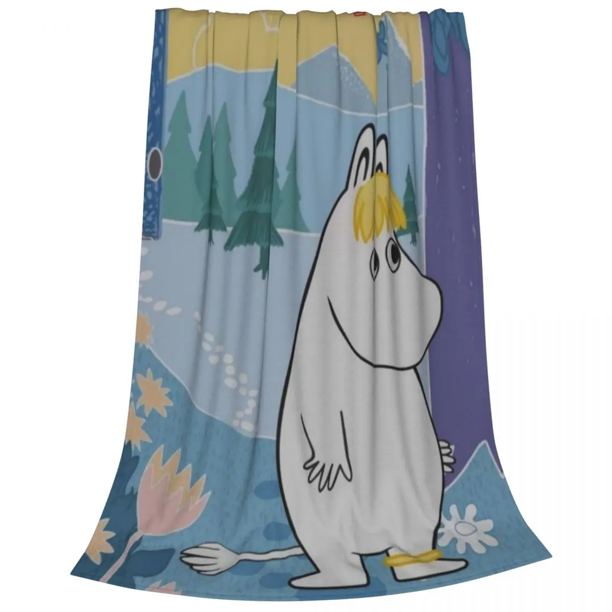 Фото Пушистое детское одеяло Like-M-Moomin, диван, покрывало для сна, уютное фланелевое одеяло, декор для спальни №2