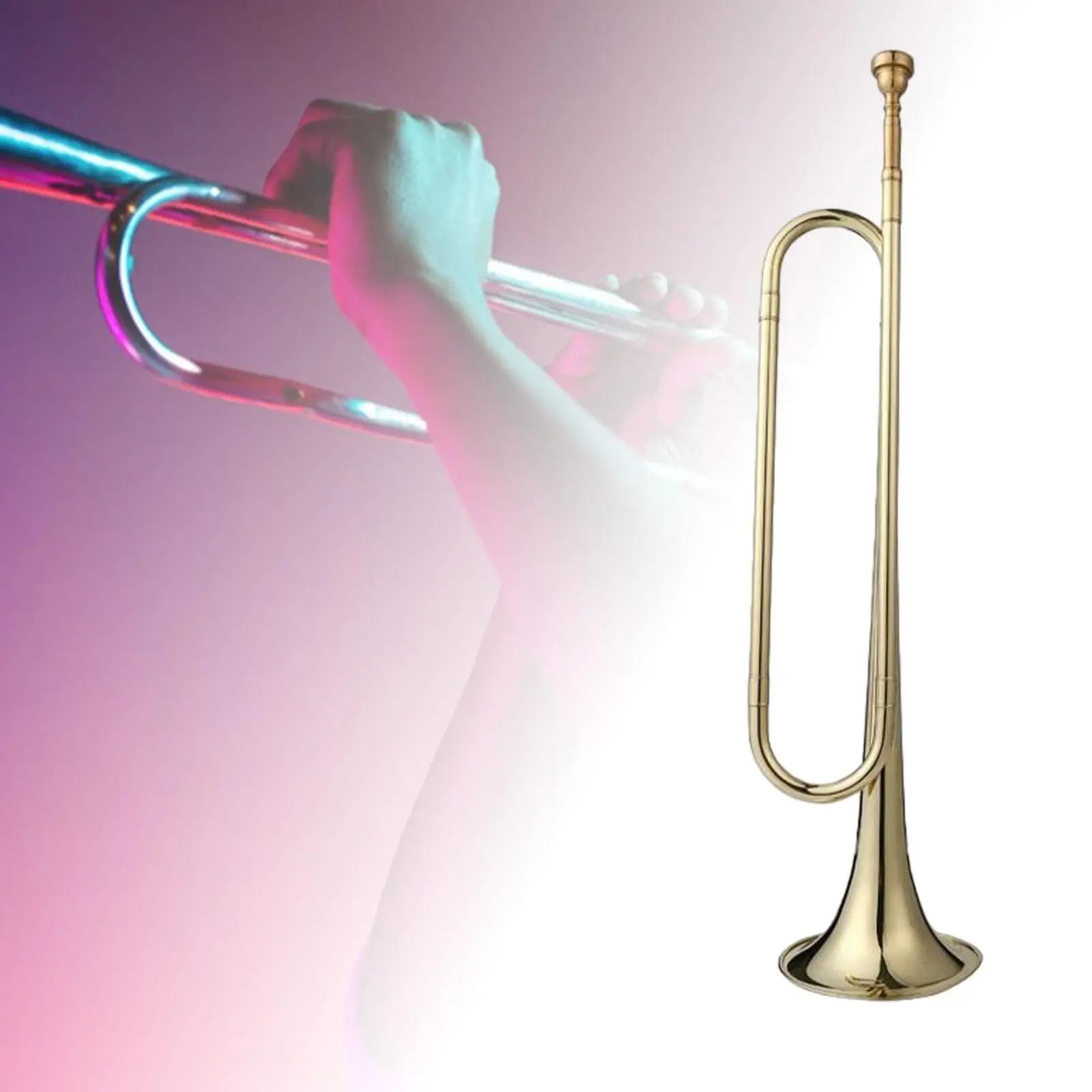 B Flat Bugle Латунный стеклярус Scout Bugle Классическая профессиональная труба Марширующий стеклярус для оркестрового оркестрового оркестрового выступления для взрослых