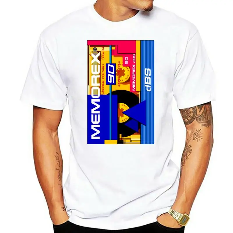 Кассета, Memorex, dBS, ретро, Walkman, сто-восьмидесяти, лента, Смешанная лента, DJ, старый Schoo крутая Повседневная гордость футболка Мужская Унисекс Новинка