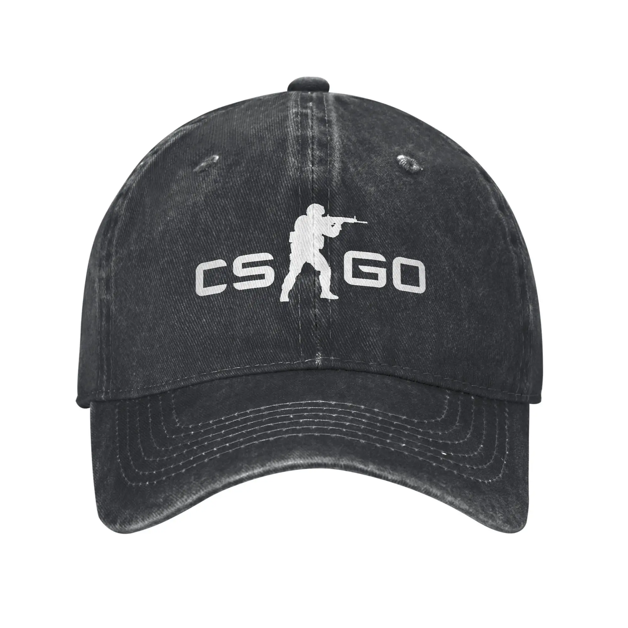 Промытая бейсболка CSGO GAME, летняя шляпа дальнобойщика для женщин и мужчин y2k, забавная кепка Snapback для охоты и кемпинга