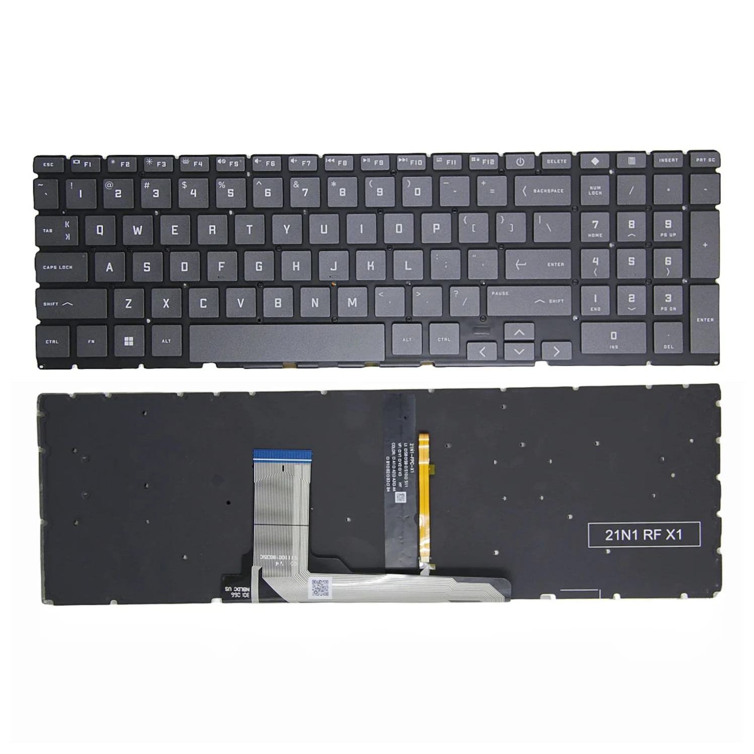 XIN-Russian-US Клавиатура для ноутбука с подсветкой для HP Victus 16-D 16-E 16T-D 16-E0077UR 16-D0053UR 16-E0089UR 16-E0081UR 16-E0010NR