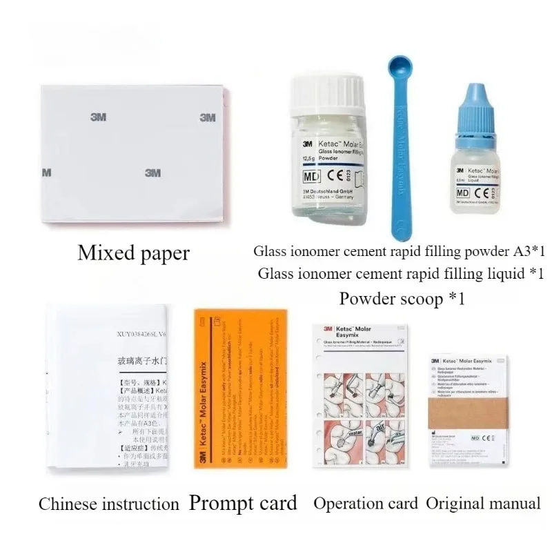 Фото 3M ESPE Dental Gic Filling Materials Ketac Molar Easymix Super Stronge Glassionomer Наполнитель для постоянного восстановления зубов Стоматология №3