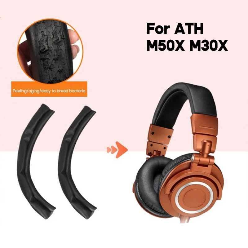 Фото Мягкая подушка на оголовье для гарнитуры ATH-M50X M30X-M40X M20X-SX1. Накладки на голову №4