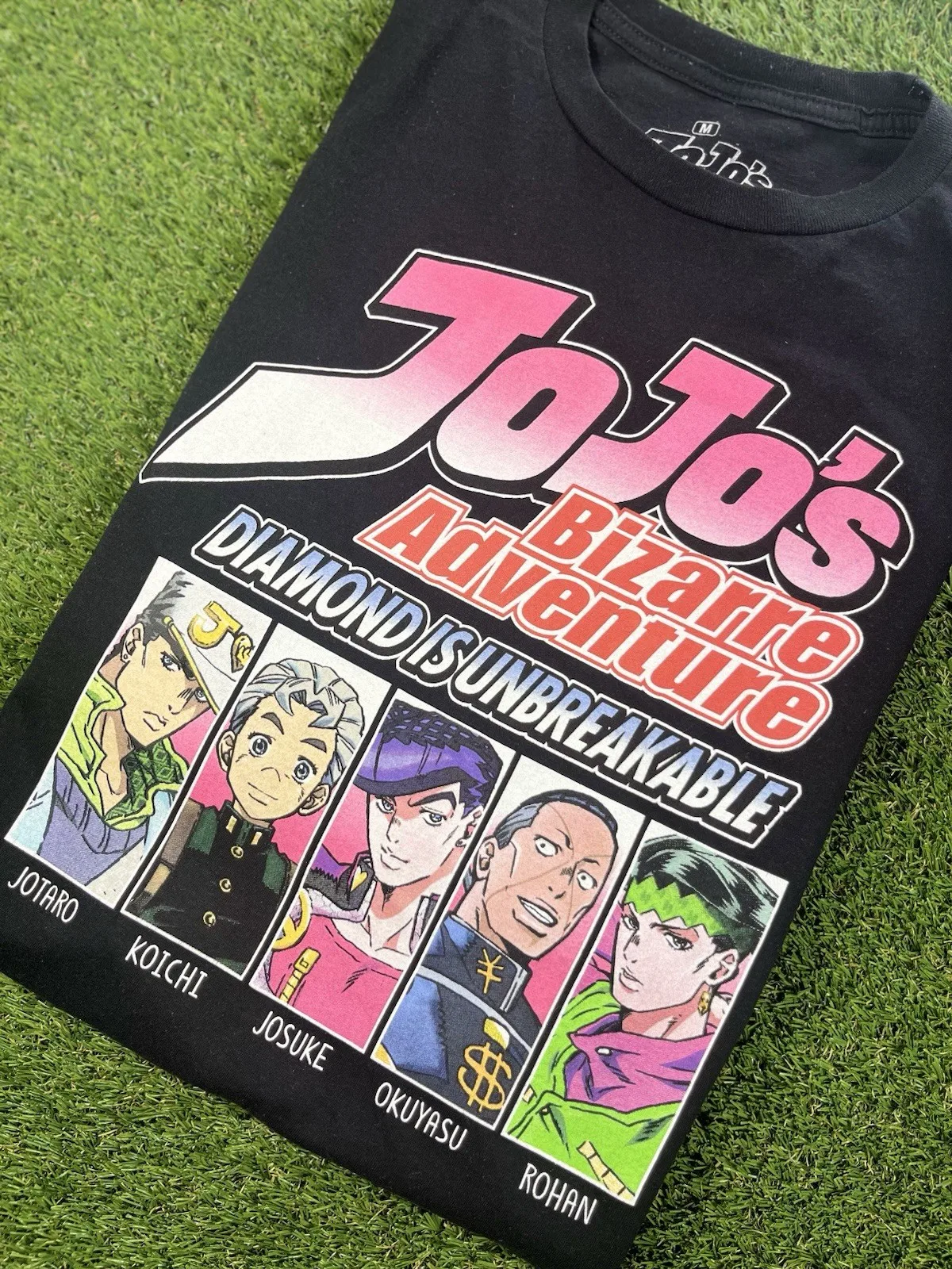 Официальная футболка с принтом в стиле аниме Jojo'S Bizarre Adventure, мужские футболки среднего размера с короткими рукавами, забавные подарочные топы для мужчин