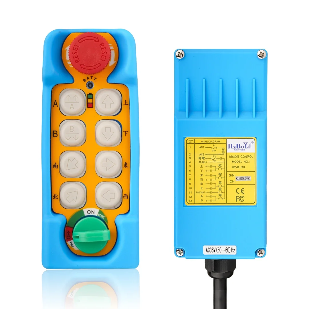 Фото Горячая распродажа K2-6 Preço Fá kama Guindaste Pórtico À Prova D'água Controle Remoto Rádio Industrial Sem Fio №2