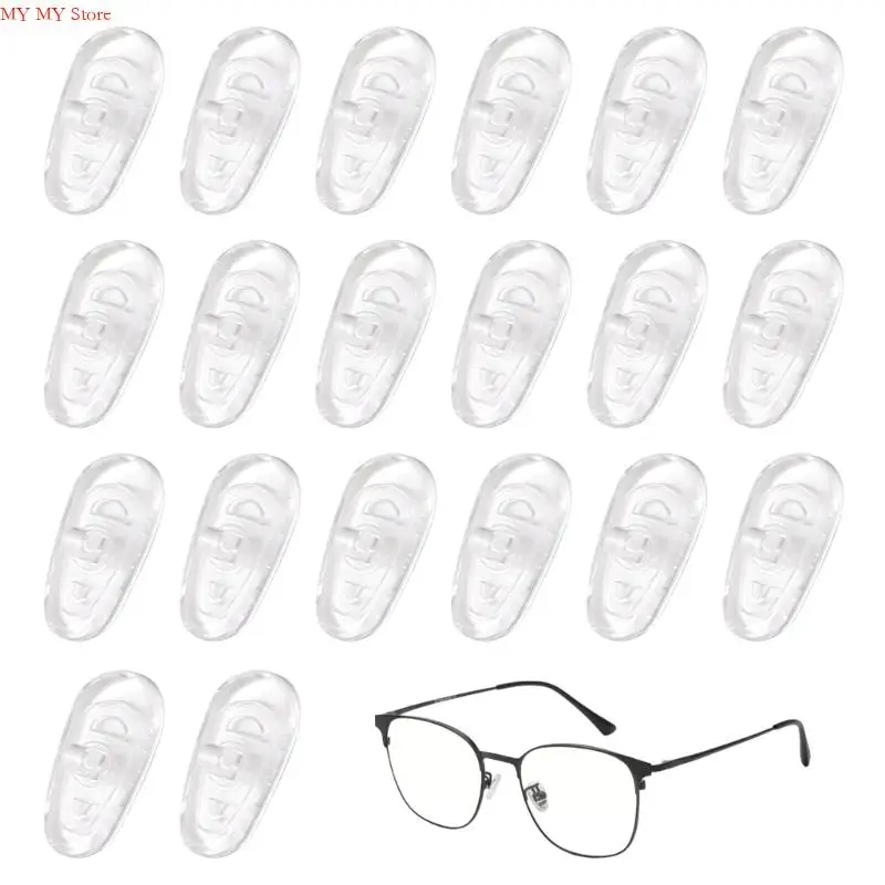 N1HE 20PCS GCLESES NOSE PAN G14 Универсальные силиконовые подушки нельзя комфортно подходить для очков, замены аксессуары для