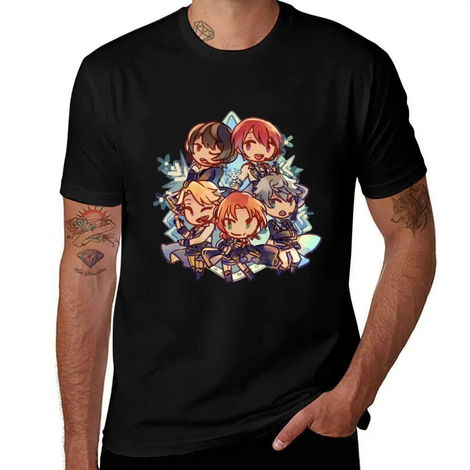 Футболка Enstars Knights Star Fest, мужские хлопковые мягкие футболки, мужская хлопковая футболка