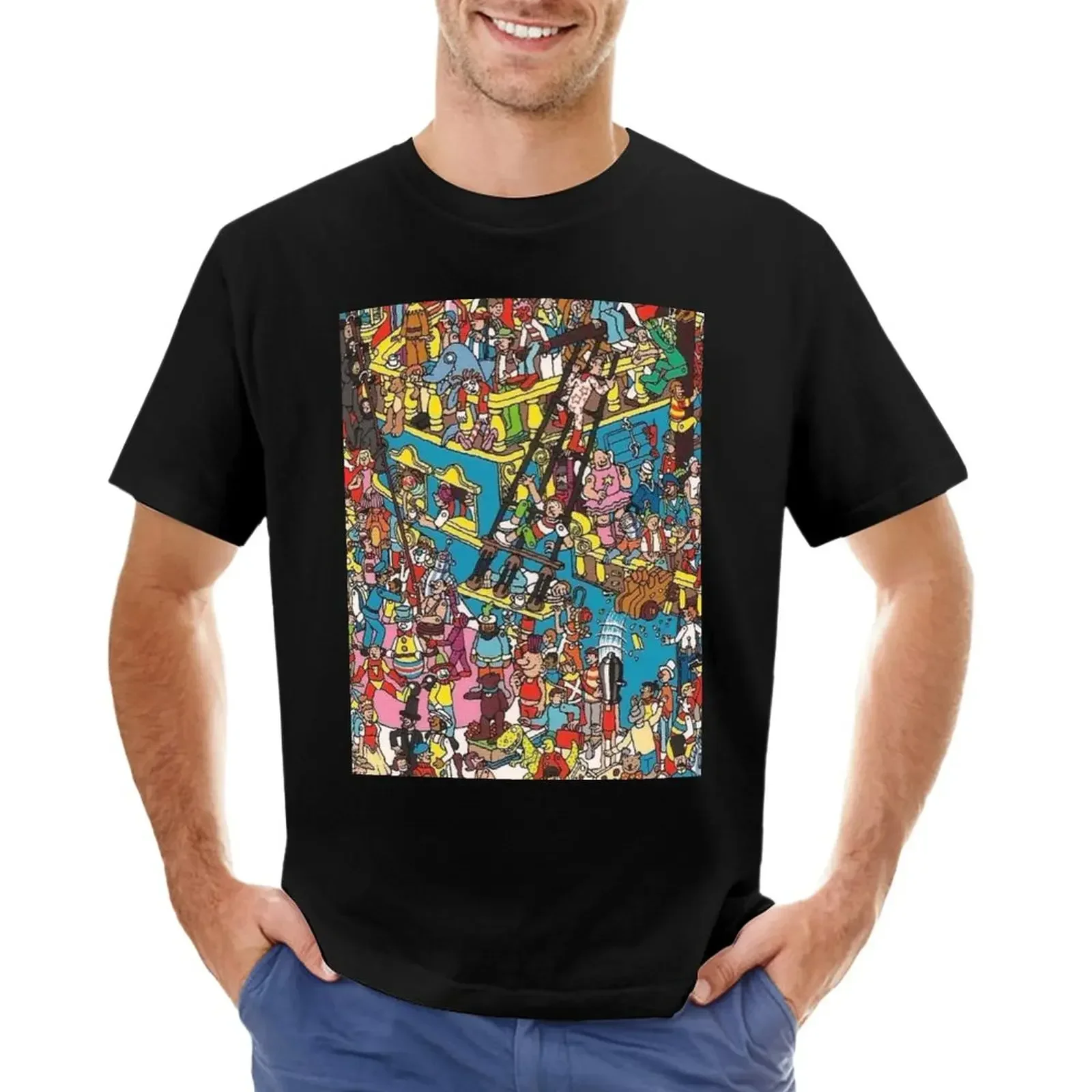 Новое поступление, футболки с рисунком книжки Wally/ Waldo - find Wally/ Waldo