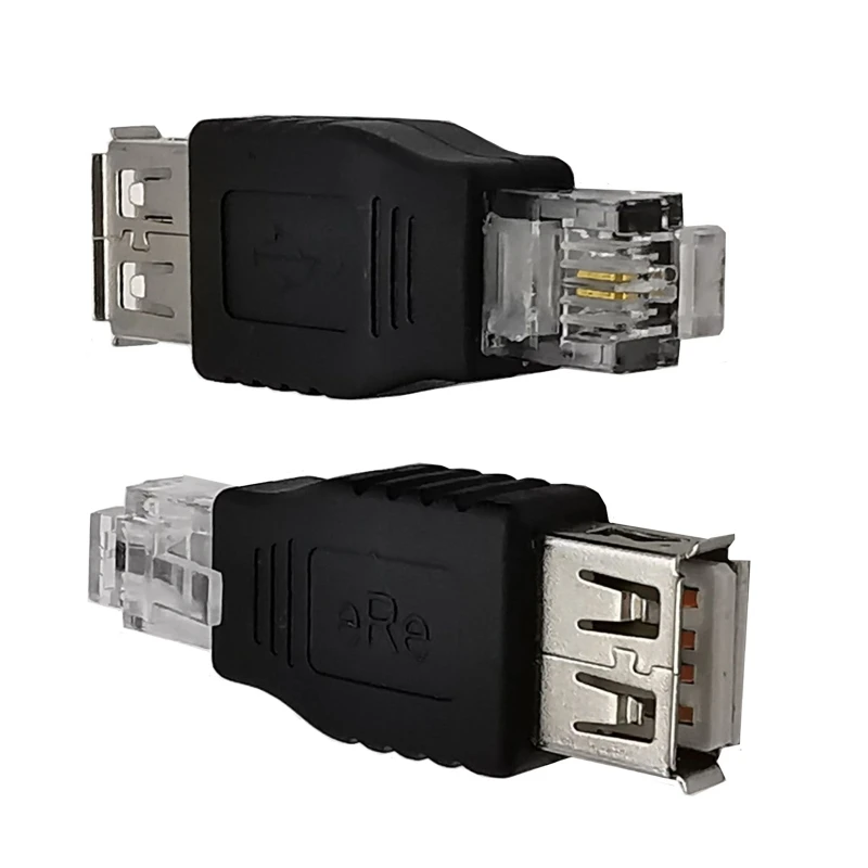 Фото 652F USB 2.0 для Женский к ПК RJ11 Мужской Кристалл для сетевого адаптера Head Lan Plu №3