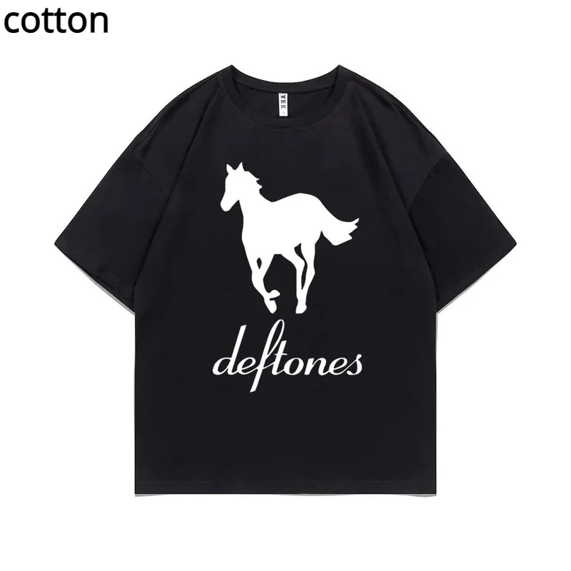 Женская футболка Deftones Merch Chino Moreno с алмазным принтом, Повседневная Базовая черная рубашка с круглым вырезом, женские футболки с коротким рукавом (art.: 3920c59dca49f) - 3920c59dca49f